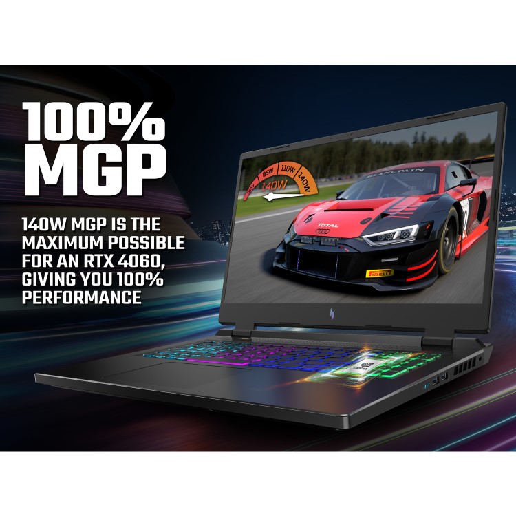 Acer Nitro 17 AMD Ryzen 7 16GB RAM 1TB SSD RTX 4060 165Hz 17.3 Inch QHD Windows 11 Gaming Laptop